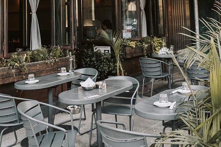 small bistro patio design