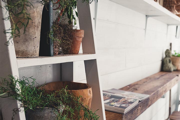 elegance of wooden ladder